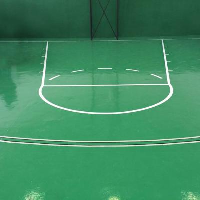 Pavimento in resina per campo da basket